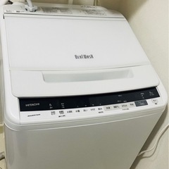 2501.v2美品 定価10万ぐらい？日立 HITACHI ビートウォッシュ BW-V80E 洗濯機 ナイアガラビート洗浄 8kg ⭐︎以下検索ワード 洗濯乾燥機 洗濯物 洗面所