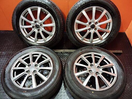 【DL EC204/EC300+ 195/65R16】夏タイヤ【GRASS/MILLOUS 16インチ 5.5J4HPCD100+42】21～23年製 バリ溝 ロッキー ライズ等　(VTH115)