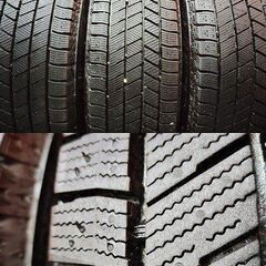 走行短め【BS BLIZZAK VRX3 195/65R15】スタッドレス【BALMINUM 社外ホイール 15インチ 6J5HPCD100+43】22年製 プリウス等　(VTI116) の画像