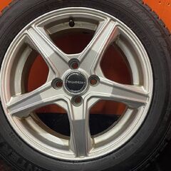 【DL WM02 175/65R15】スタッドレス【BALMINUM 15インチ 5.5J4HPCD100+45】20年製 フィット カローラアクシオ等　(KTL294)の画像