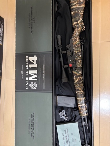 東京マルイU.S.ライフル M14　 ファイバータイプO.D.ストックver 電動スタンダードガン