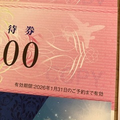 HIS 株主優待券の画像