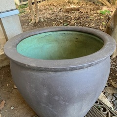睡蓮鉢　直径56cm　水鉢　メダカ鉢 水瓶　壺 金魚鉢　ガーデニング　ビオトープの画像