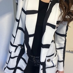 オシャレに見える✨✨モノクロアウター