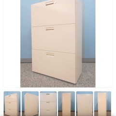 中古3段キャビネット　コクヨ　オフィス用の画像