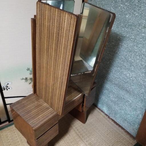 アンティーク　昭和レトロ　当時物　三面鏡　ドレッサー　鏡台　コレクター　撮影　小物