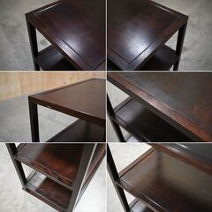 【ヤ取2/19終了】≪zyt1875ジ≫ 松本民芸家具 飾り棚 4段 2尺巾 オープンシェルフ/オープンラック/朝鮮棚/茶棚/本棚/収納棚/古道具/中古家具/宮城県仙台市 70118-15の画像