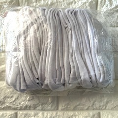 【お得な10足✨新品未使用】24〜28cm　白靴下 100%コットン 無地 洗濯機洗い の画像