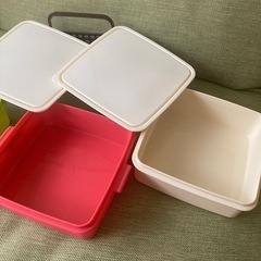 譲ります！３段ランチボックス　弁当箱の画像