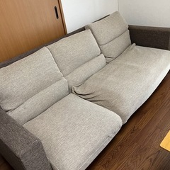 決まりました【取りに来てくださる方限定】ソファ (あり) 牧のソファ《3人掛けソファ》の中古あげます・譲ります｜ジモティーで不用品の処分