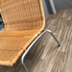 籐の椅子　2脚セットの画像