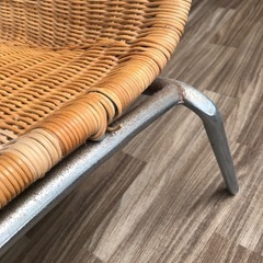 籐の椅子　2脚セットの画像