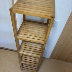 【状態良好】木製四段ラックの画像