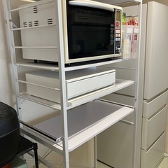 【美品】レンジラック（キッチンラック）の画像