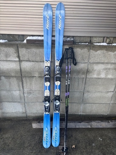 Ｈart 160㎝カービングスキー板、ポール (日本海１号) 堅田のスキーの中古あげます・譲ります｜ジモティーで不用品の処分