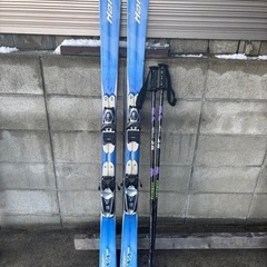 Ｈart 160㎝カービングスキー板、ポール