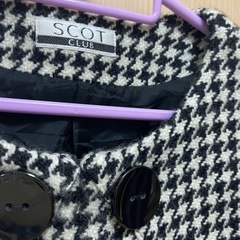 スコットクラブ　千鳥柄ショート丈ジャケットの画像