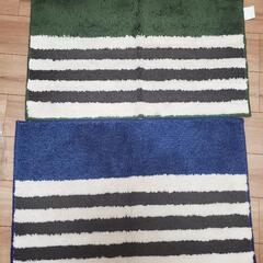 未使用品 キッチンマット 玄関マット マット インテリア ボーダ...