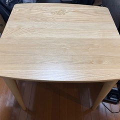 2人用ダイニングテーブル（引き出し収納テーブル75cm幅）
