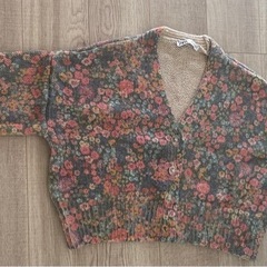 【ZARA】花柄カーディガン　レディース　Sサイズの画像