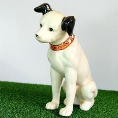 昭和レトロ Victor ビクター 犬 陶器製 置物 高さ約16...