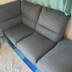 専用商品ニトリ　布張りカウチソファ　4人掛け　Ｌ時ソファー　の画像