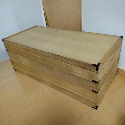 美品  桐収納ボックス 3セット
