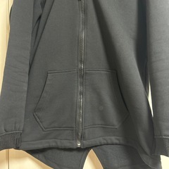 ディーゼル　diesel ロングパーカー　ジップアップ　ブラック　美品の画像