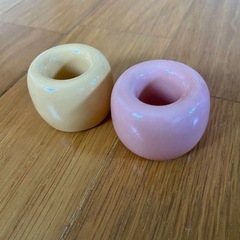 【未使用】無印良品　磁器歯ブラシスタンド 2個セットの画像