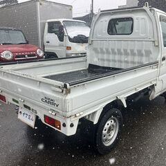 【ジモティ特価！！】H12　スズキ　キャリイトラック　KD三方開　4WD　走行4万キロ台　5速MT　車検R7年11月までの画像