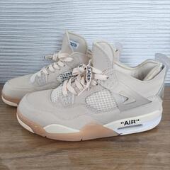 【未使用品/早い者勝ち】NIKE AIR JORDAN 4 OFF-WHITE CV9388-100の画像