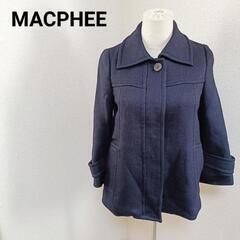 MACPHEE マカフィー ウールジャケット 比翼ボタン ネイビ...