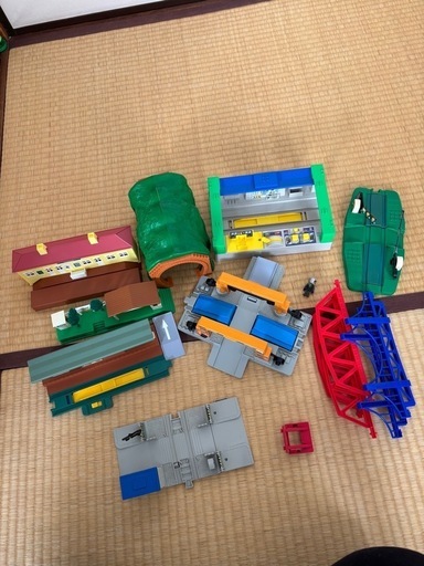 バラ可　プラレール　駅　
ブロック橋脚　情景部品