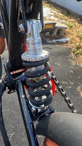 SIAFEI 折りたたみ 20インチ 海部郡から ブラック/オレンジ 新品同様