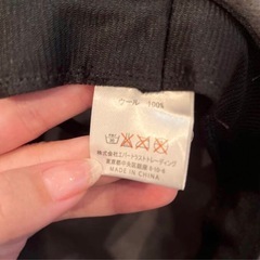 美品　グレー　ウール　フェルトハット　ハット　帽子　リボン　レディース　つば広の画像