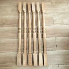 スピンドル 彫刻 支柱木材 6本 DIY