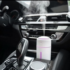 小型 超音波式 加湿器2台セット　卓上 USB充電  7色LED  の画像