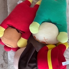 アンパンマン　お昼寝枕　フォトホルダー付きぬいぐるみの画像