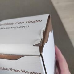 セラミックヒーター 小型 省エネ 2秒速暖 静音 卓上 キッチン・ 脱衣所 ・トイレ 即暖 足元ヒーター 暖房器具 500w 電気ヒーターの画像