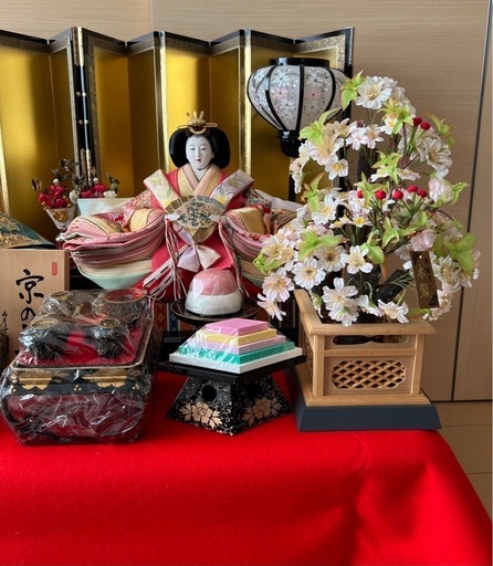 雛人形 親王飾り お内裏様 お雛様セット すみたや 収納親王飾り雛人形