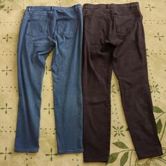 ユニクロヒートテックレギンスパンツ2本セットの画像