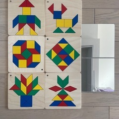 美品ボーネルンド　BørneLundモザイクデザインブロックの画像