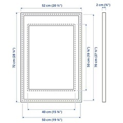 【新品】IKEA イケア クノッぺング フレーム 50×70の画像