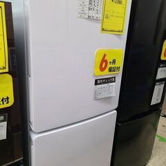 J6733 ★6ヶ月保証付★　Haier　ハイアール　２ドア冷蔵庫　JR-NF148CK　ホワイト　2022年製 クリーニング済み　【リユースのサカイ柏店】　参考価格49,830円