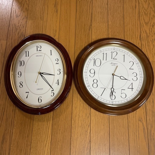 SEIKO 壁掛け時計2個セット (みっちゃん) 妙典の時計《掛け時計》の中古あげます・譲ります｜ジモティーで不用品の処分