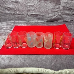 花柄グラス/新品未使用/0円