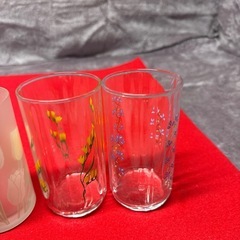 花柄グラス/新品未使用/0円の画像