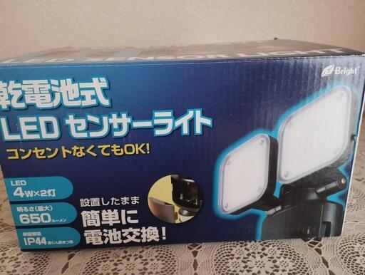 【新品】オーム電気◆ センサーライト 乾電池式　LS-B285A19-K