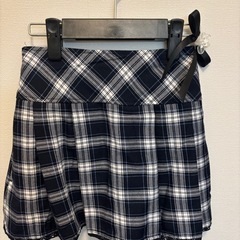 チェック柄スカート　130cm