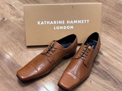 【未使用】KATHARINE HAMNETT　キャサリンハムネット　ビジネス　シューズ　おしゃれ　希少　クラウン製靴　FOOTJOYシューキーパーおまけ付き